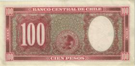Chile P.114 100 Pesos = Condores (1947-1958) (2) 