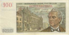 Belgien / Belgium P.129b 100 Francs 1955 (2) 