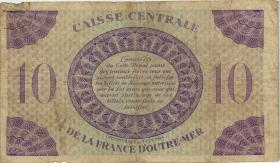 Fra.-Äquatorialafrika/F.Equatorial Africa P.16b 10 Francs L. 1944 (4) 