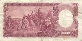 Argentinien / Argentina P.281d 10.000 Pesos (1961-69) (3) 