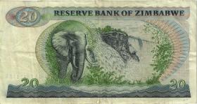 Zimbabwe P.004c 20 Dollars 1983 (3) 