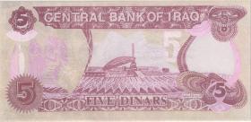 Irak / Iraq P.080b 5 Dinars 1992 (1) 