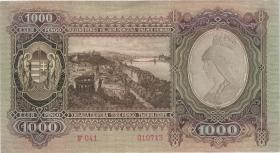 Ungarn / Hungary P.116 1000 Pengö 1943 (1/1-) 