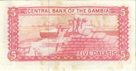 Gambia P.09a 5 Dalasis (1987-90) (3) 