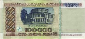 Weißrussland / Belarus P.15b 100.000 Rubel 1996 (1) 