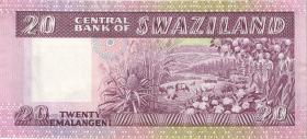 Swasiland / Swaziland P.11b 20 Emalangeni (1985) (2) 