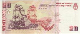 Argentinien / Argentina P.355a 20 Pesos (2003) U.3 (1) 