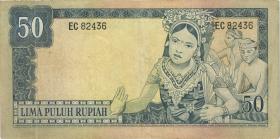 Indonesien / Indonesia P.085a 50 Rupie 1960 (3+) 