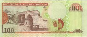 Dom. Republik/Dominican Republic P.171b 100 Pesos Oro 2002 AU (1) 00000723 