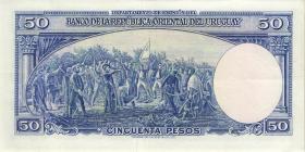 Uruguay P.038b 50 Pesos Urguayos 1939 (3+) U.1 