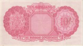 Bahamas P.14a 10 Shillings (1953) (3) 