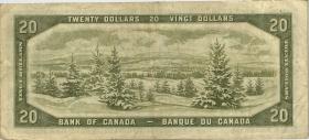 Canada P.080b 20 Dollars 1954 (3) 
