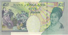Großbritannien / Great Britain P.391br 5 Pounds 2002 LL replacement (2+) 