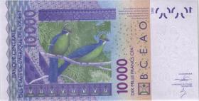 West-Afr.Staaten/West African States P.718Kl 10.000 Francs 2013 (1) 