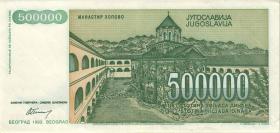 Jugoslawien / Yugoslavia P.131 500.000 Dinara 1993 (2) 