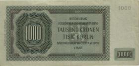 R.566d: Böhmen & Mähren 1000 Kronen 1942 HA II.Auflage (3) 