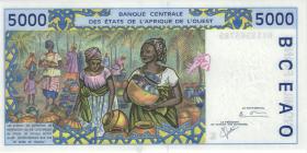 West-Afr.Staaten/West African States P.713Kk 5000 Francs 2001 (1) 