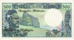 Neue Hebriden / New Hebrides P.19a 500 Francs (1970) (2) 