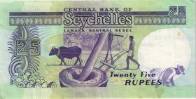Seychellen / Seychelles P.33 25 Rupien (1989) (3) 