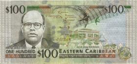 Ost Karibik / East Caribbean P.41I 100 Dollar (2000) St. Lucia (3) 