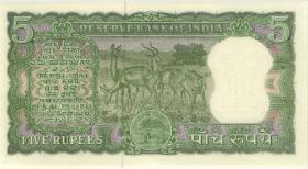 Indien / India P.054a 5 Rupien o.D. (1) 