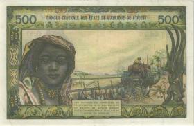 West-Afr.Staaten/West African States P.702KI 500 Francs (1977) Senegal (2) 