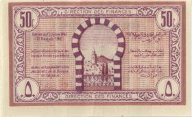 Tunesien / Tunisia P.054 50 Centimes 1943 (2+) 