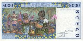 West-Afr.Staaten/West African States P.113Ai 5.000 Francs 1999 (1) 