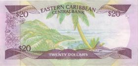 Ost Karibik / East Caribbean P.24g 20 Dollars (1988-93) (2) Grenada 