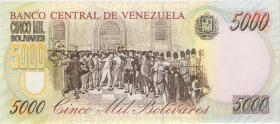 Venezuela P.078a 5000 Bolivares 1997 (1) low numbers 