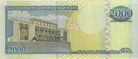 Dom. Republik/Dominican Republic P.174b 2000 Pesos Oro 2003 (2) 