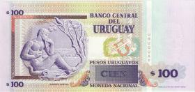 Uruguay P.076a 100 Pesos Urguayos 1994 (1) 