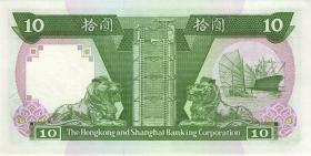 Hongkong P.191a 10 Dollars 1986 (1) 