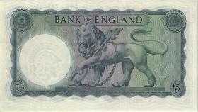 Großbritannien / Great Britain P.371 5 Pounds (1957-61) (1) 