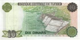 Tunesien / Tunisia P.076 10 Dinars 1980 high number (1) 