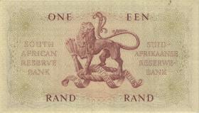 Südafrika / South Africa P.102b 1 Rand (1962-65) (Englisch) (3+) 