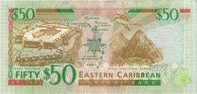 Ost Karibik / East Caribbean P.34a 50 Dollars (1996) (2) A Antigua 