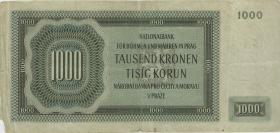 R.566a: Böhmen & Mähren 1000 Kronen 1942 E (4) 