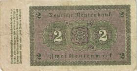 R.155: 2 Rentenmark 1923 (3-) 