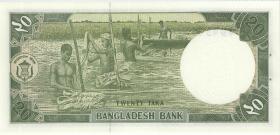 Bangladesch / Bangladesh P.27a 20 Taka (1988) (1) U.2 