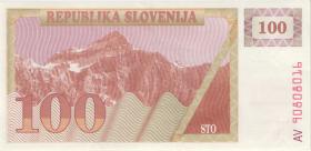 Slowenien / Slovenia P.06a 100 Tolarjew 1990 (1-) 