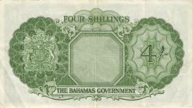 Bahamas P.13d 4 Shillings (1953) (3) 