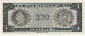 Dom. Republik/Dominican Republic P.107 1 Pesos Oro (1973-74) C (1) 