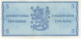 Finnland / Finland P.103 5 Markkaa 1963 Litt. A (2) 