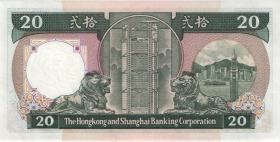 Hongkong P.192a 20 Dollars 1986 (1) 