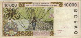 West-Afr.Staaten/West African States P.314Cj 10.000 Francs 2001 Burkina Faso (3) 