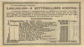 Ungarn / Hungary P.Neu 5000 Korona 1925 Lotterie (1) 