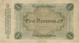 R.154a: 1 Rentenmark 1923 Reichsdruck (3) G 