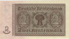 R.167a: 2 Rentenmark 1937 7-stellig (1) Serie W 