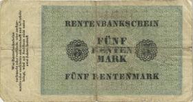R.156b: 5 Rentenmark 1923 (4) F 7-stellig 